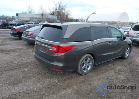 2018 Honda Odyssey Ex-L from USA, damaged, VIN 5FNRL6H73JB053670